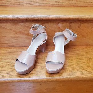 Stuart Weitzman NUDE Platform Sandal